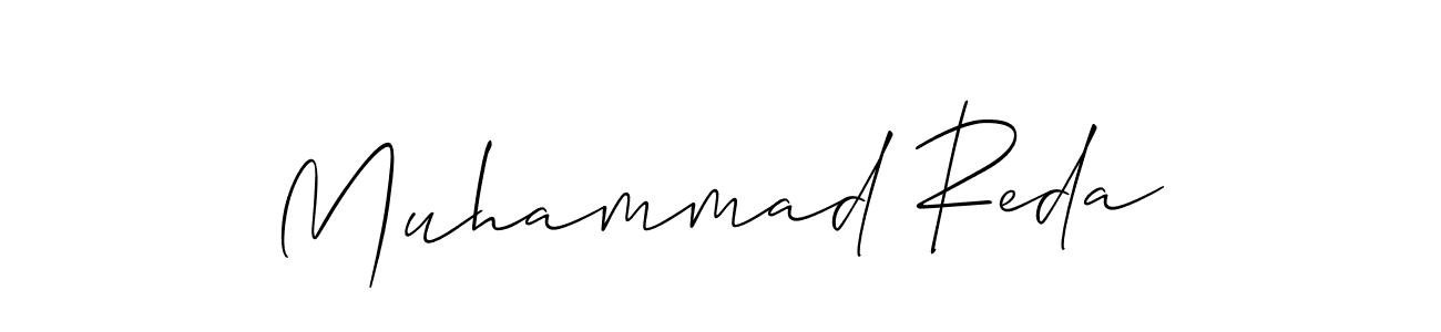 Also we have Muhammad Reda name is the best signature style. Create professional handwritten signature collection using Allison_Script autograph style. Muhammad Reda signature style 2 images and pictures png