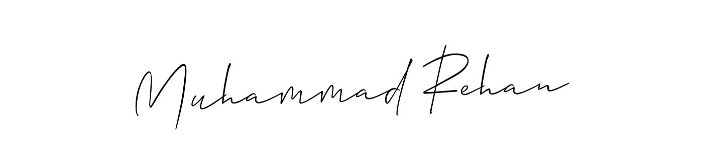 Also we have Muhammad Rehan name is the best signature style. Create professional handwritten signature collection using Allison_Script autograph style. Muhammad Rehan signature style 2 images and pictures png