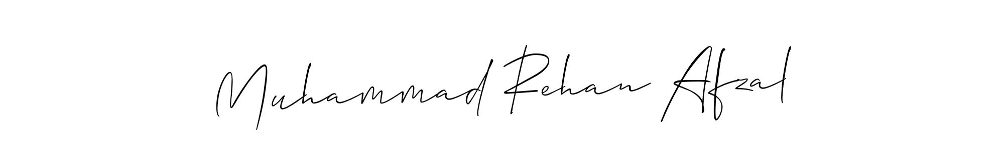 Design your own signature with our free online signature maker. With this signature software, you can create a handwritten (Allison_Script) signature for name Muhammad Rehan Afzal. Muhammad Rehan Afzal signature style 2 images and pictures png