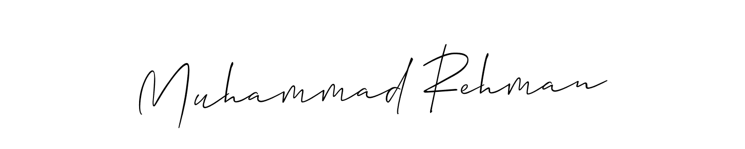 How to make Muhammad Rehman signature? Allison_Script is a professional autograph style. Create handwritten signature for Muhammad Rehman name. Muhammad Rehman signature style 2 images and pictures png