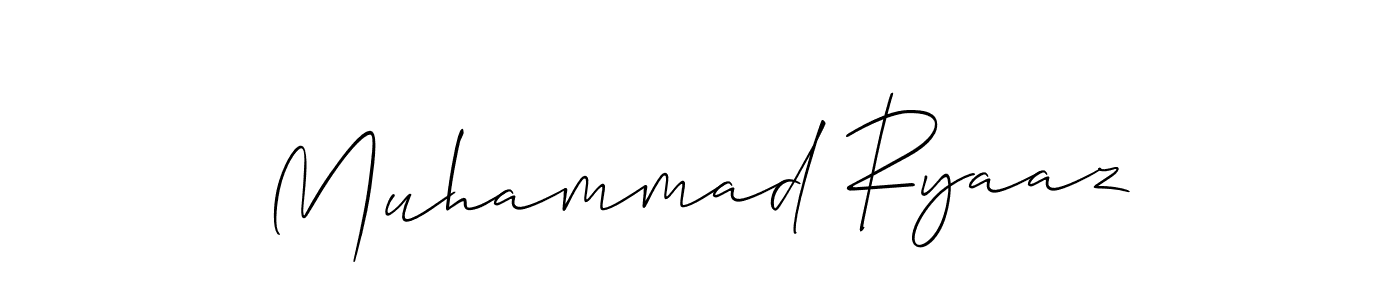 It looks lik you need a new signature style for name Muhammad Ryaaz. Design unique handwritten (Allison_Script) signature with our free signature maker in just a few clicks. Muhammad Ryaaz signature style 2 images and pictures png