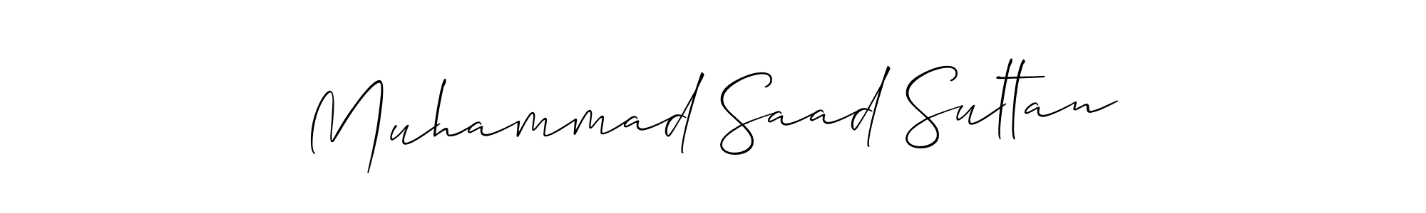 Create a beautiful signature design for name Muhammad Saad Sultan. With this signature (Allison_Script) fonts, you can make a handwritten signature for free. Muhammad Saad Sultan signature style 2 images and pictures png