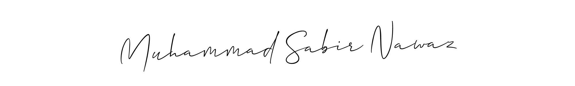 Design your own signature with our free online signature maker. With this signature software, you can create a handwritten (Allison_Script) signature for name Muhammad Sabir Nawaz. Muhammad Sabir Nawaz signature style 2 images and pictures png
