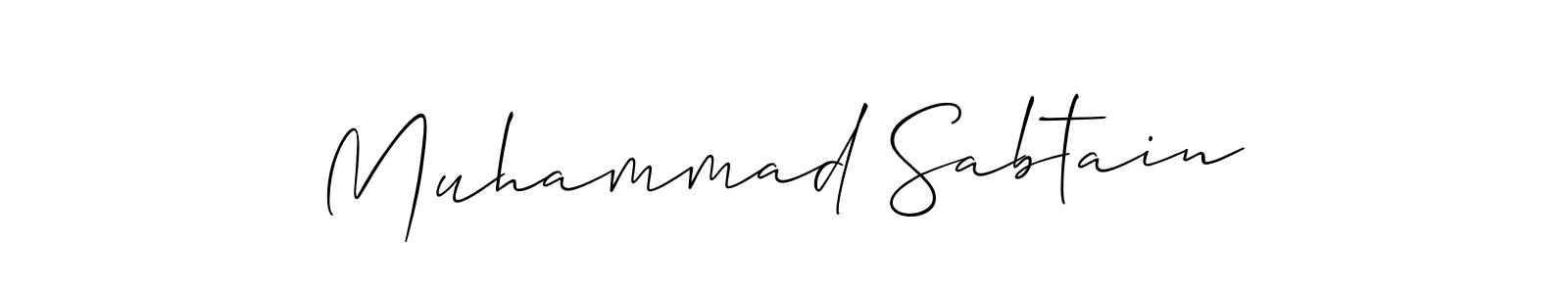 Best and Professional Signature Style for Muhammad Sabtain. Allison_Script Best Signature Style Collection. Muhammad Sabtain signature style 2 images and pictures png