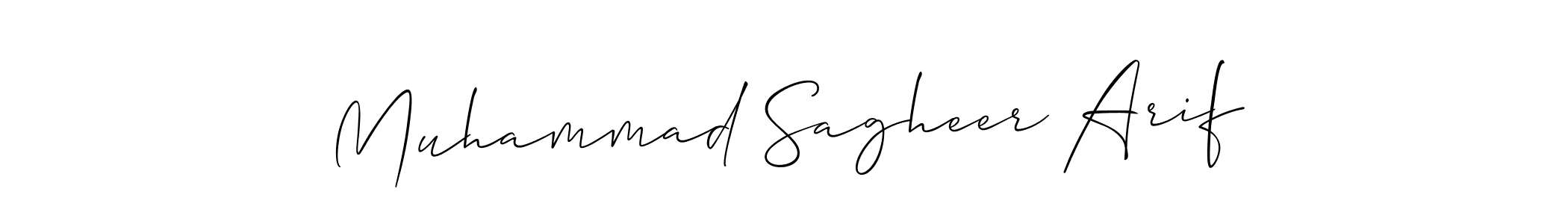Similarly Allison_Script is the best handwritten signature design. Signature creator online .You can use it as an online autograph creator for name Muhammad Sagheer Arif. Muhammad Sagheer Arif signature style 2 images and pictures png