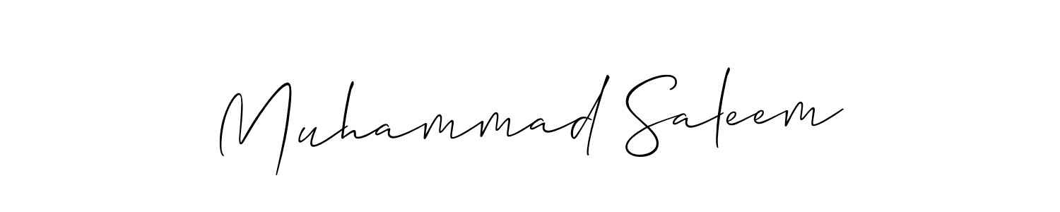 Also You can easily find your signature by using the search form. We will create Muhammad Saleem name handwritten signature images for you free of cost using Allison_Script sign style. Muhammad Saleem signature style 2 images and pictures png