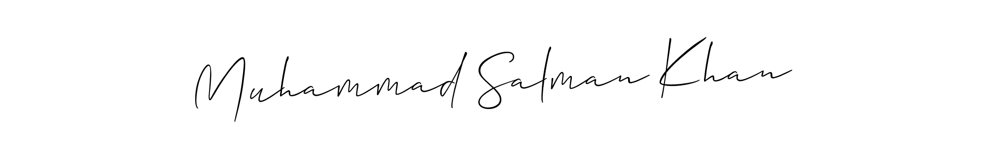 Design your own signature with our free online signature maker. With this signature software, you can create a handwritten (Allison_Script) signature for name Muhammad Salman Khan. Muhammad Salman Khan signature style 2 images and pictures png