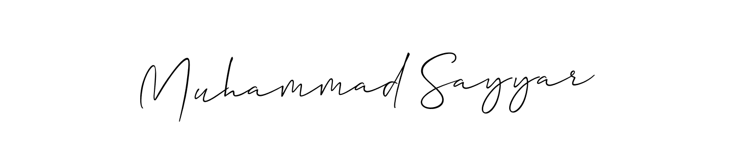 Also You can easily find your signature by using the search form. We will create Muhammad Sayyar name handwritten signature images for you free of cost using Allison_Script sign style. Muhammad Sayyar signature style 2 images and pictures png