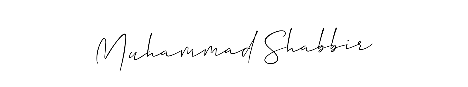 How to make Muhammad Shabbir signature? Allison_Script is a professional autograph style. Create handwritten signature for Muhammad Shabbir name. Muhammad Shabbir signature style 2 images and pictures png