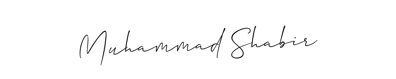 How to make Muhammad Shabir signature? Allison_Script is a professional autograph style. Create handwritten signature for Muhammad Shabir name. Muhammad Shabir signature style 2 images and pictures png