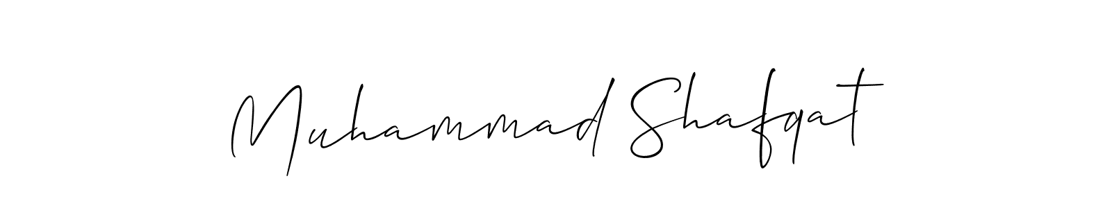 Also we have Muhammad Shafqat name is the best signature style. Create professional handwritten signature collection using Allison_Script autograph style. Muhammad Shafqat signature style 2 images and pictures png