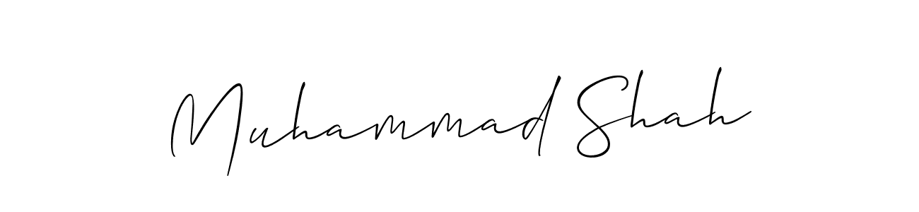 How to make Muhammad Shah name signature. Use Allison_Script style for creating short signs online. This is the latest handwritten sign. Muhammad Shah signature style 2 images and pictures png
