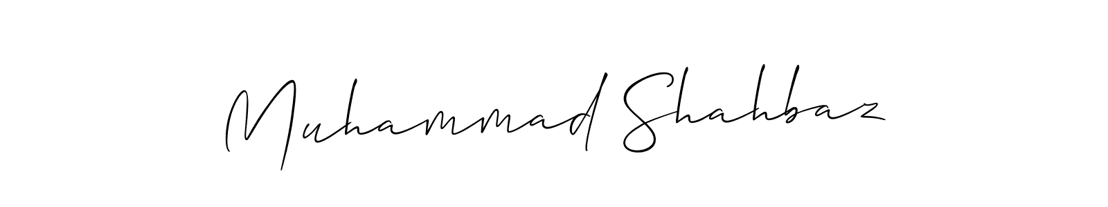 Also we have Muhammad Shahbaz name is the best signature style. Create professional handwritten signature collection using Allison_Script autograph style. Muhammad Shahbaz signature style 2 images and pictures png
