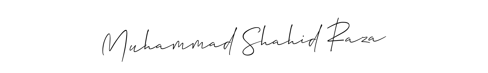 Make a beautiful signature design for name Muhammad Shahid Raza. With this signature (Allison_Script) style, you can create a handwritten signature for free. Muhammad Shahid Raza signature style 2 images and pictures png