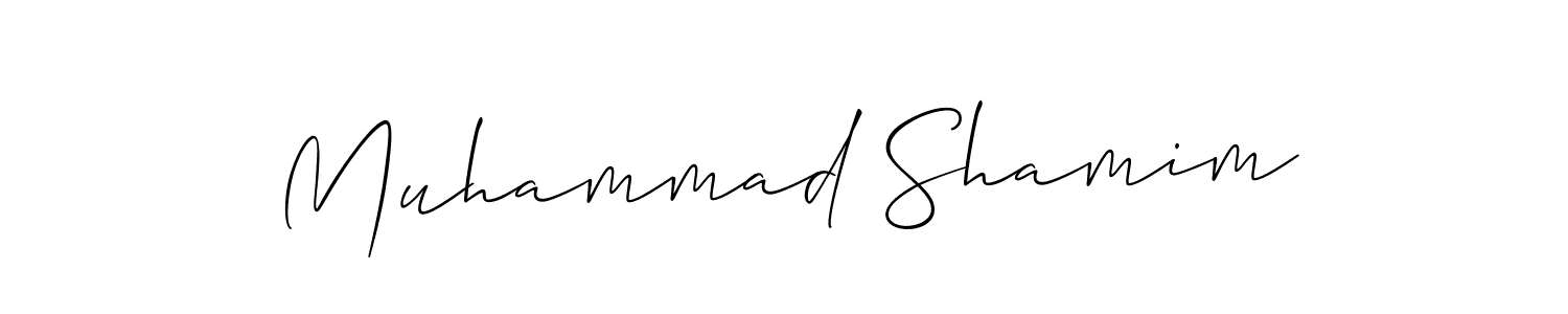 How to Draw Muhammad Shamim signature style? Allison_Script is a latest design signature styles for name Muhammad Shamim. Muhammad Shamim signature style 2 images and pictures png