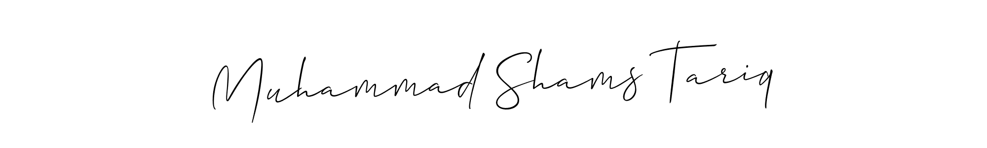Muhammad Shams Tariq stylish signature style. Best Handwritten Sign (Allison_Script) for my name. Handwritten Signature Collection Ideas for my name Muhammad Shams Tariq. Muhammad Shams Tariq signature style 2 images and pictures png