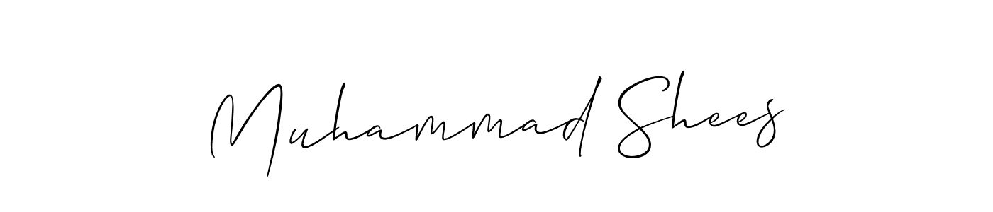 It looks lik you need a new signature style for name Muhammad Shees. Design unique handwritten (Allison_Script) signature with our free signature maker in just a few clicks. Muhammad Shees signature style 2 images and pictures png