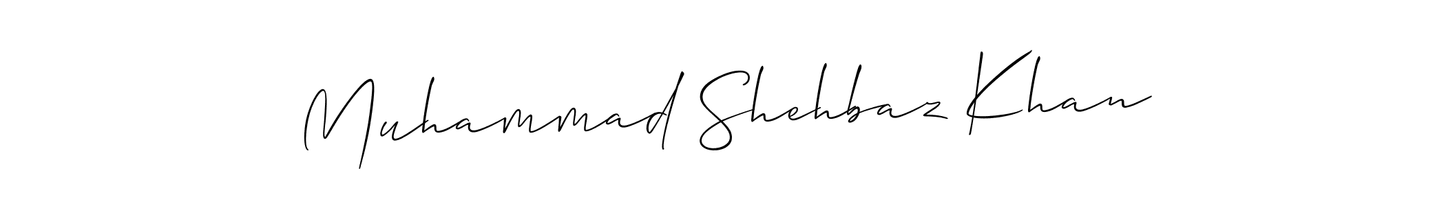 It looks lik you need a new signature style for name Muhammad Shehbaz Khan. Design unique handwritten (Allison_Script) signature with our free signature maker in just a few clicks. Muhammad Shehbaz Khan signature style 2 images and pictures png