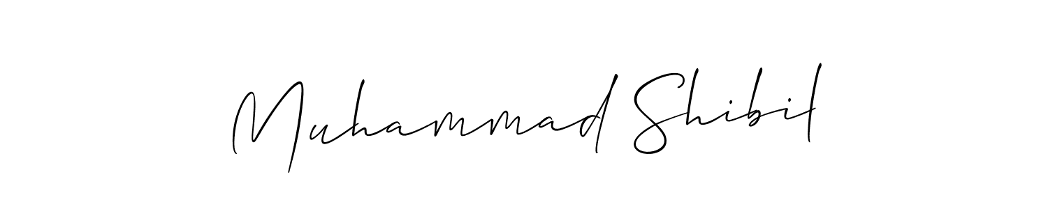This is the best signature style for the Muhammad Shibil name. Also you like these signature font (Allison_Script). Mix name signature. Muhammad Shibil signature style 2 images and pictures png