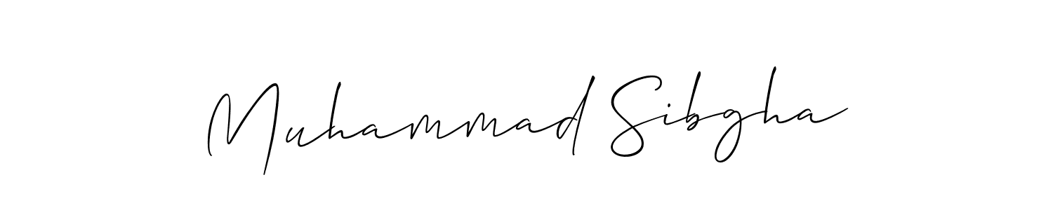 It looks lik you need a new signature style for name Muhammad Sibgha. Design unique handwritten (Allison_Script) signature with our free signature maker in just a few clicks. Muhammad Sibgha signature style 2 images and pictures png