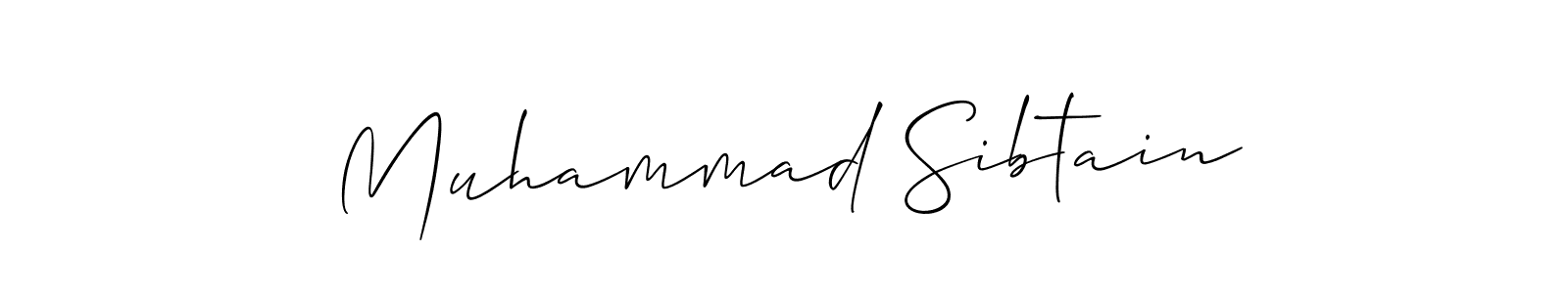 It looks lik you need a new signature style for name Muhammad Sibtain. Design unique handwritten (Allison_Script) signature with our free signature maker in just a few clicks. Muhammad Sibtain signature style 2 images and pictures png