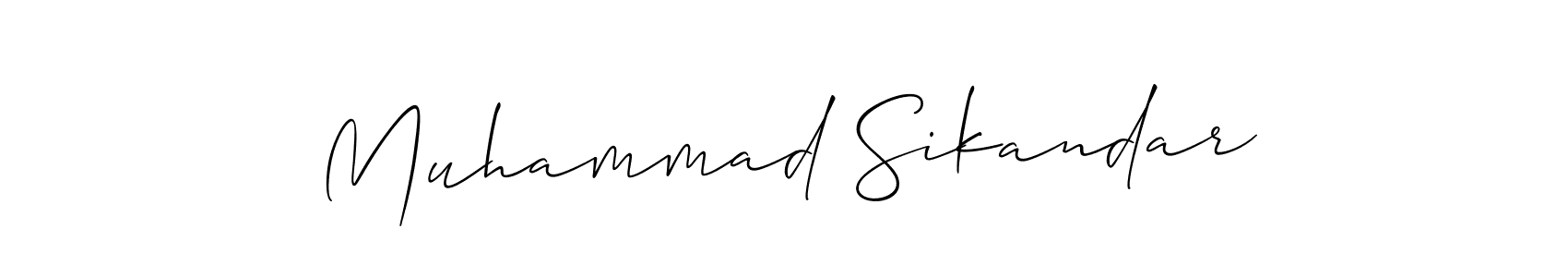 This is the best signature style for the Muhammad Sikandar name. Also you like these signature font (Allison_Script). Mix name signature. Muhammad Sikandar signature style 2 images and pictures png