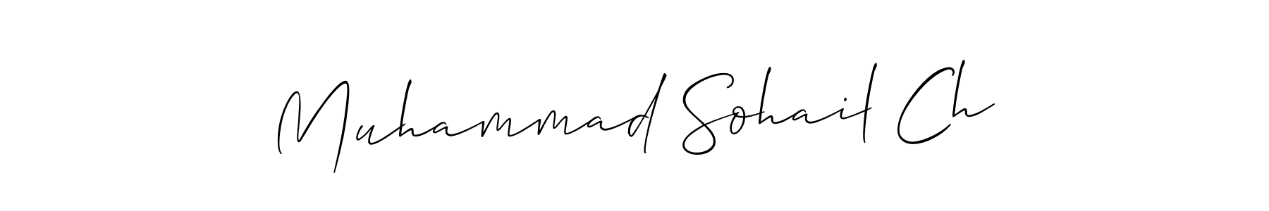 How to Draw Muhammad Sohail Ch signature style? Allison_Script is a latest design signature styles for name Muhammad Sohail Ch. Muhammad Sohail Ch signature style 2 images and pictures png