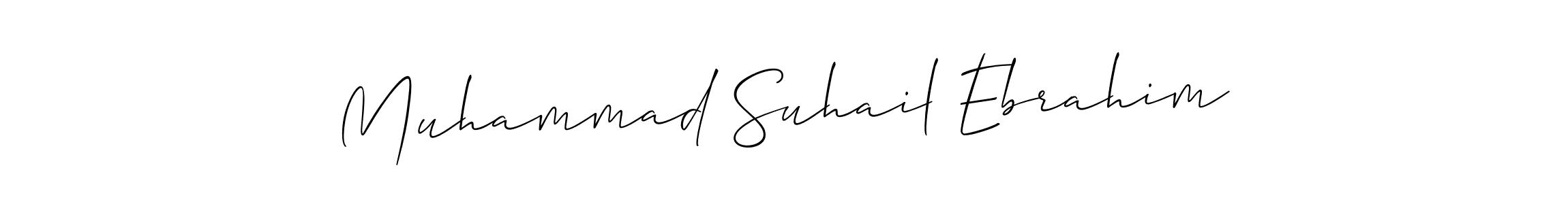 You should practise on your own different ways (Allison_Script) to write your name (Muhammad Suhail Ebrahim) in signature. don't let someone else do it for you. Muhammad Suhail Ebrahim signature style 2 images and pictures png