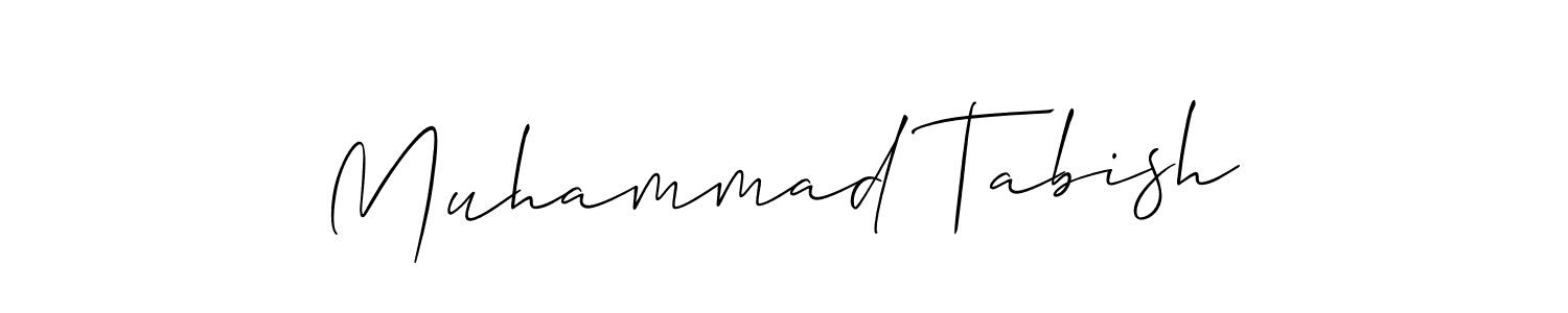 It looks lik you need a new signature style for name Muhammad Tabish. Design unique handwritten (Allison_Script) signature with our free signature maker in just a few clicks. Muhammad Tabish signature style 2 images and pictures png