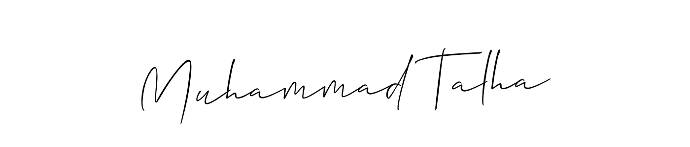 It looks lik you need a new signature style for name Muhammad Talha. Design unique handwritten (Allison_Script) signature with our free signature maker in just a few clicks. Muhammad Talha signature style 2 images and pictures png