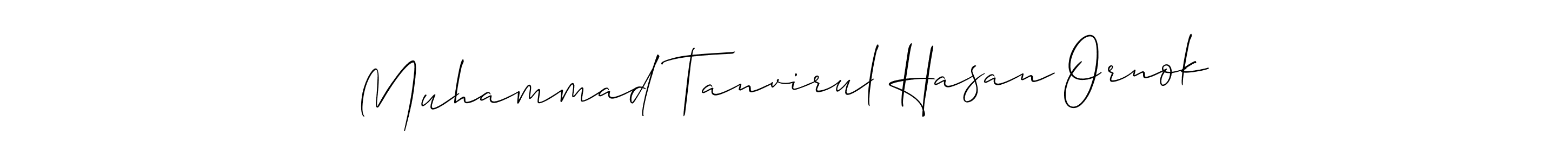 How to Draw Muhammad Tanvirul Hasan Ornok signature style? Allison_Script is a latest design signature styles for name Muhammad Tanvirul Hasan Ornok. Muhammad Tanvirul Hasan Ornok signature style 2 images and pictures png