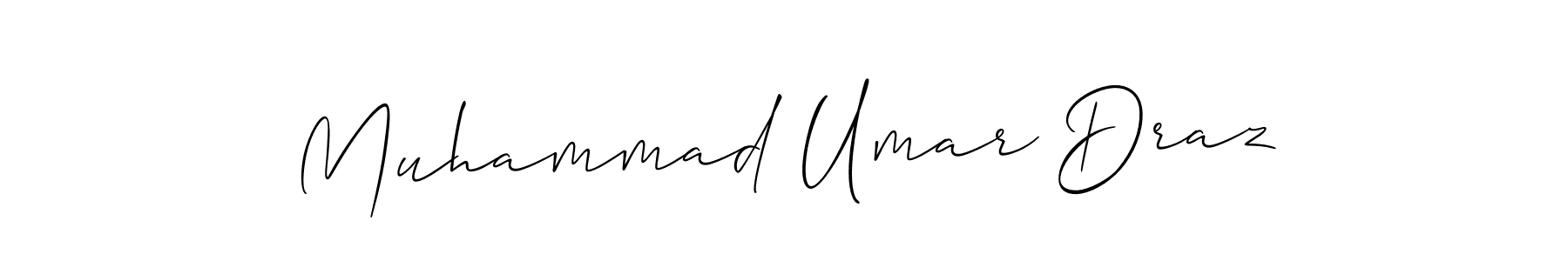 Make a beautiful signature design for name Muhammad Umar Draz. With this signature (Allison_Script) style, you can create a handwritten signature for free. Muhammad Umar Draz signature style 2 images and pictures png