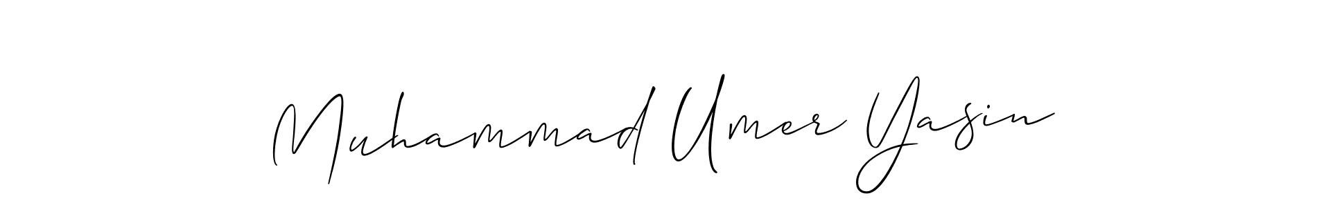 Design your own signature with our free online signature maker. With this signature software, you can create a handwritten (Allison_Script) signature for name Muhammad Umer Yasin. Muhammad Umer Yasin signature style 2 images and pictures png