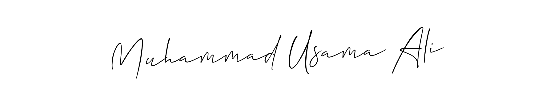 if you are searching for the best signature style for your name Muhammad Usama Ali. so please give up your signature search. here we have designed multiple signature styles  using Allison_Script. Muhammad Usama Ali signature style 2 images and pictures png