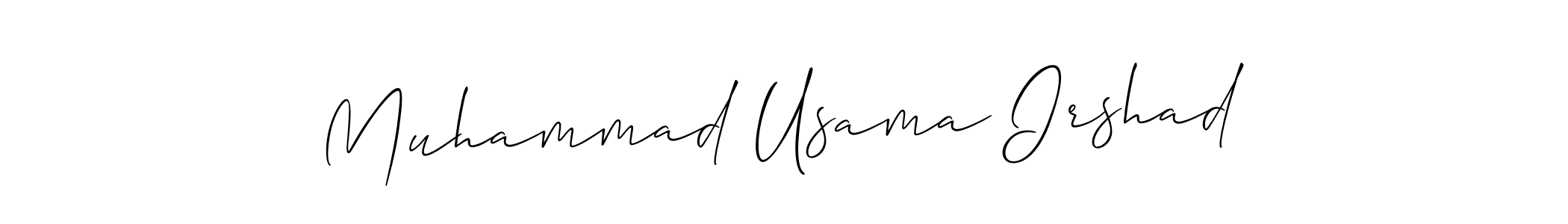 It looks lik you need a new signature style for name Muhammad Usama Irshad. Design unique handwritten (Allison_Script) signature with our free signature maker in just a few clicks. Muhammad Usama Irshad signature style 2 images and pictures png