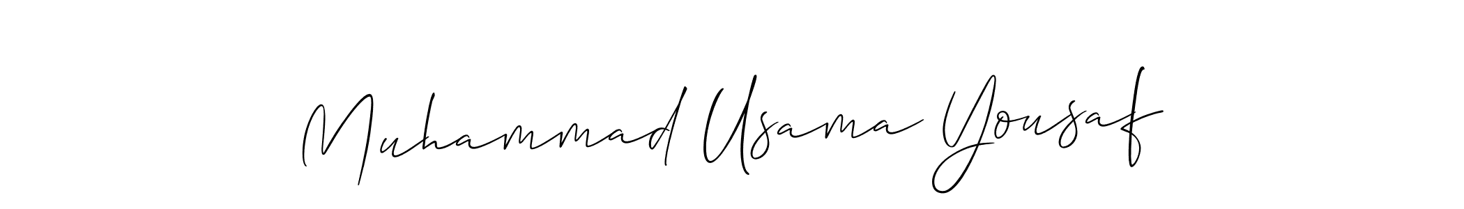 It looks lik you need a new signature style for name Muhammad Usama Yousaf. Design unique handwritten (Allison_Script) signature with our free signature maker in just a few clicks. Muhammad Usama Yousaf signature style 2 images and pictures png