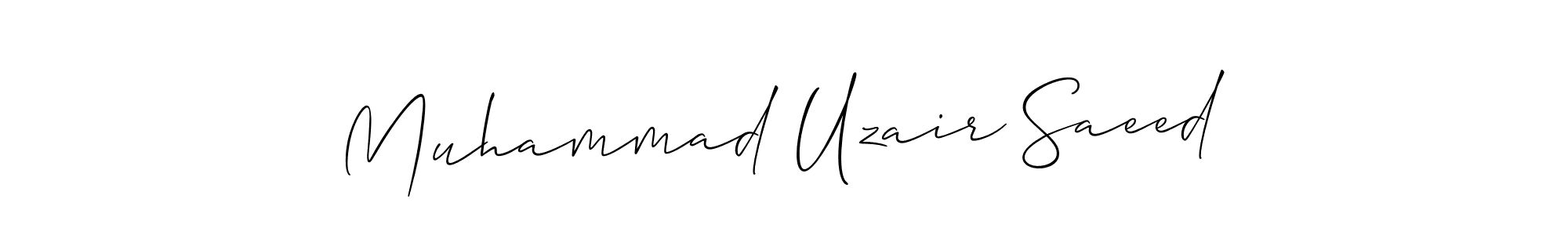 How to make Muhammad Uzair Saeed signature? Allison_Script is a professional autograph style. Create handwritten signature for Muhammad Uzair Saeed name. Muhammad Uzair Saeed signature style 2 images and pictures png