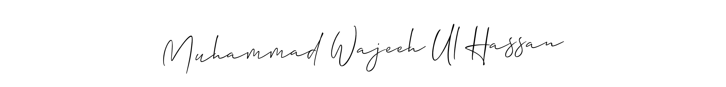 Once you've used our free online signature maker to create your best signature Allison_Script style, it's time to enjoy all of the benefits that Muhammad Wajeeh Ul Hassan name signing documents. Muhammad Wajeeh Ul Hassan signature style 2 images and pictures png