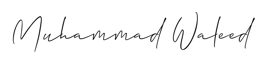 The Allison_Script typeface gives name Muhammad Waleed a refined look. Suitable for certificates, diplomas, and official verification. Muhammad Waleed signature style 2 images and pictures png
