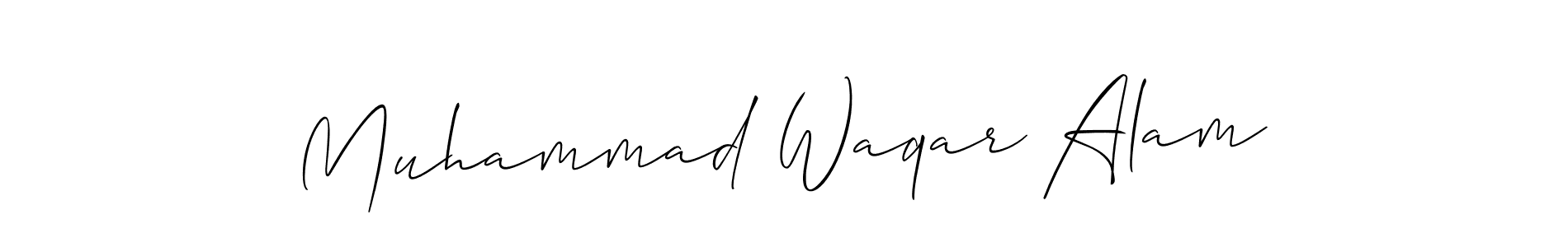 How to Draw Muhammad Waqar Alam signature style? Allison_Script is a latest design signature styles for name Muhammad Waqar Alam. Muhammad Waqar Alam signature style 2 images and pictures png