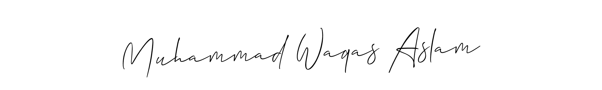 It looks lik you need a new signature style for name Muhammad Waqas Aslam. Design unique handwritten (Allison_Script) signature with our free signature maker in just a few clicks. Muhammad Waqas Aslam signature style 2 images and pictures png