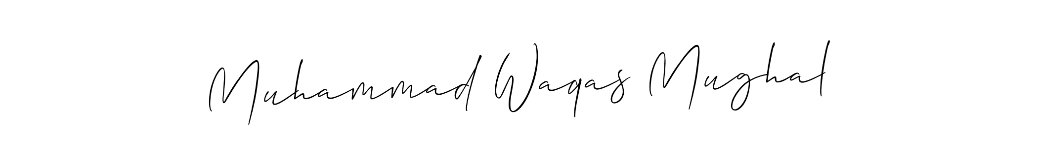 How to make Muhammad Waqas Mughal signature? Allison_Script is a professional autograph style. Create handwritten signature for Muhammad Waqas Mughal name. Muhammad Waqas Mughal signature style 2 images and pictures png