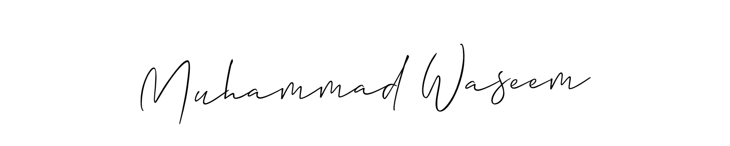 You should practise on your own different ways (Allison_Script) to write your name (Muhammad Waseem) in signature. don't let someone else do it for you. Muhammad Waseem signature style 2 images and pictures png