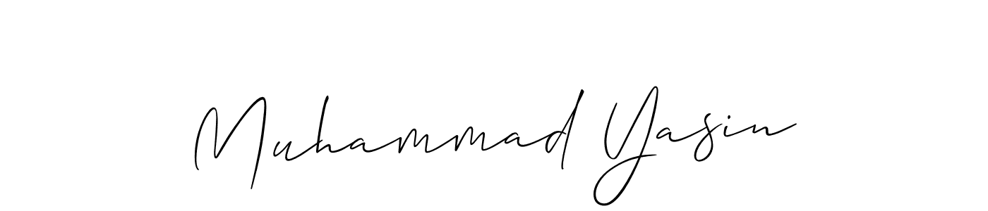 Create a beautiful signature design for name Muhammad Yasin. With this signature (Allison_Script) fonts, you can make a handwritten signature for free. Muhammad Yasin signature style 2 images and pictures png