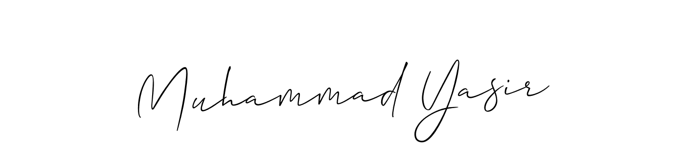 Muhammad Yasir stylish signature style. Best Handwritten Sign (Allison_Script) for my name. Handwritten Signature Collection Ideas for my name Muhammad Yasir. Muhammad Yasir signature style 2 images and pictures png