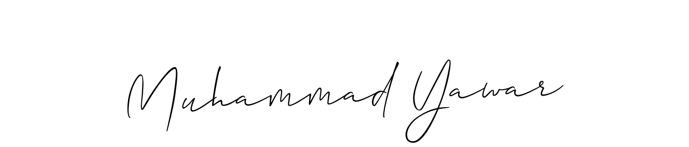 The best way (Allison_Script) to make a short signature is to pick only two or three words in your name. The name Muhammad Yawar include a total of six letters. For converting this name. Muhammad Yawar signature style 2 images and pictures png