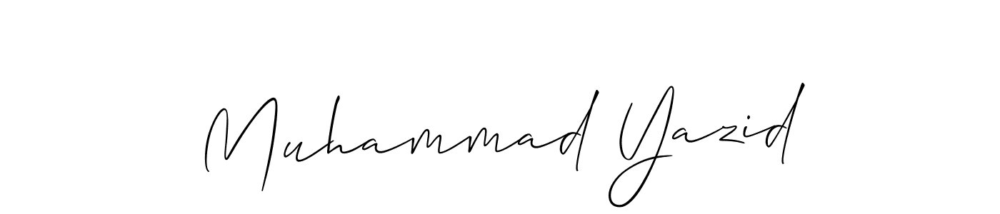 Create a beautiful signature design for name Muhammad Yazid. With this signature (Allison_Script) fonts, you can make a handwritten signature for free. Muhammad Yazid signature style 2 images and pictures png