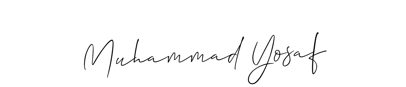 Also we have Muhammad Yosaf name is the best signature style. Create professional handwritten signature collection using Allison_Script autograph style. Muhammad Yosaf signature style 2 images and pictures png