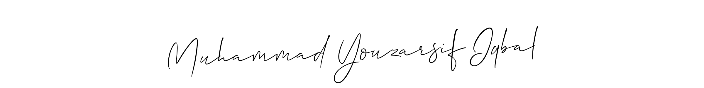 Make a beautiful signature design for name Muhammad Youzarsif Iqbal. Use this online signature maker to create a handwritten signature for free. Muhammad Youzarsif Iqbal signature style 2 images and pictures png