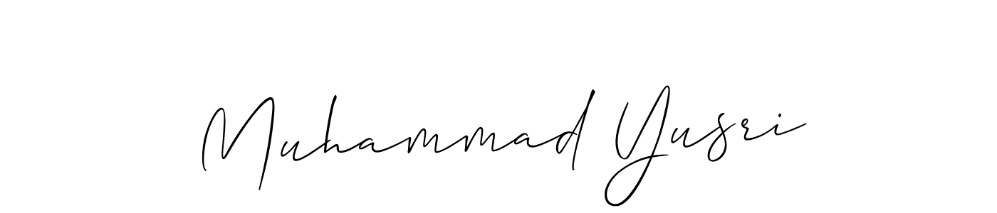 Also You can easily find your signature by using the search form. We will create Muhammad Yusri name handwritten signature images for you free of cost using Allison_Script sign style. Muhammad Yusri signature style 2 images and pictures png
